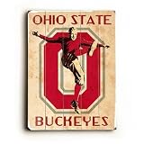 Ohio State O Buckeyes Solid Wood Sign (9 x 12)(Solid)