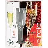 Champagne Flutes Set of 4 - Spirit - 6-oz each