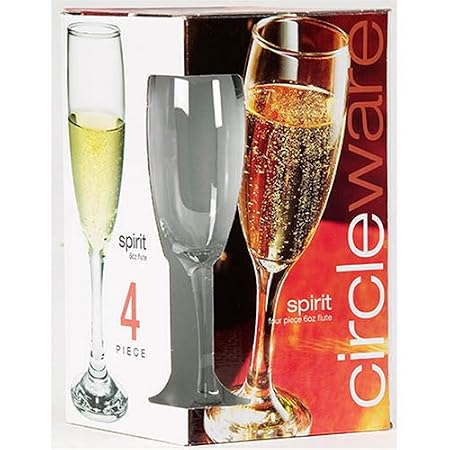 Champagne Flutes Set of 4 - Spirit - 6-oz each
