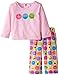 Up Past 8 Girls' Fuzzy Smooshi Fleece Pant with Tee