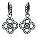 Tressa Rhodium Plated Sterling Silver with White Cubic Zirconia Dangle Earrings .925 Stamp Hypoallergenic