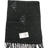 Embroidered Pashmina Shawl and Scarf Wrap - Beautiful ladies shawl with embroidered leaves