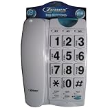 Large Number Phone Speaker Big Button Telephone White !