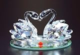 CRYSTAL WORLD Love Swans