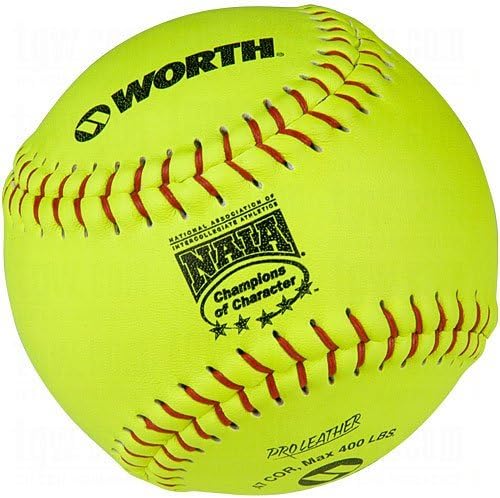 Worth Official Naia Fast Pitch Softballs 12 Ball Pack