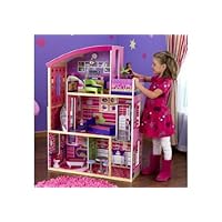 Kidkraft Wooden Modern Dream Glitter Dollhouse fits barbie