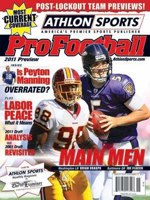 2011 Athlon Sports NFL Pro Football Magazine Preview- Baltimore Ravens Cover