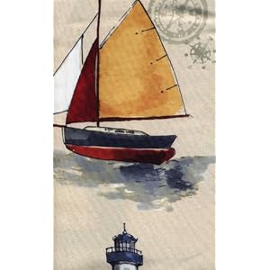 Sailboat Fabric Shower Curtain Sailboats Lighthouses