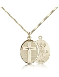 Gold Filled Cross / Air Force Pendant
