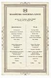 Hamburg-Amerika Linie Lunch Menu SS Albert Ballin August 29, 1932
