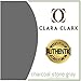 Clara Clark Pillow Cases Standard Size - Ultra Soft Pillow Cover, Lightweight Microfiber Pillow Cases Queen Size Set of 2 - Envelope Closure Pillowcases, Charcoal Stone Gray.