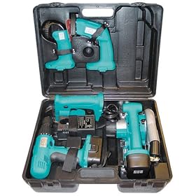 Motor City Tools 10050 5 in 1 18-Volt Cordless Combination Tool Kit with Two Batteries by Motor City Tools