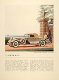 1934 Ad Vintage Lincoln LeBaron Convertible Roadster - ORIGINAL ADVERTISING - Original Print Ad