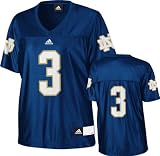 Notre Dame Fighting Irish Women's Football Jersey: adidas Navy #3 Replica Women's Football Jersey