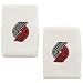 adidas Portland Trail Blazers White Team Logo Wrist Sweatband