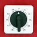 WIND UP KITCHEN 60 MINUTE TIMER white and black
