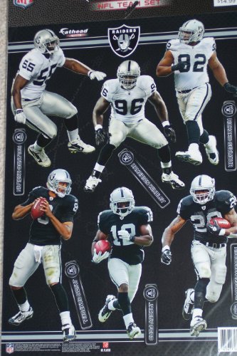 Oakland Raiders Fathead NFL Team Set - McFadden, McClain, Ford, Campbell, Wimbley, Seymour