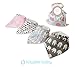 Kaydee Baby Organic Teething Bandana Drool and Dribble Bibs with Adjustable Snaps for Girls and Boys (Elephants) Set of 4 with Gift Bag