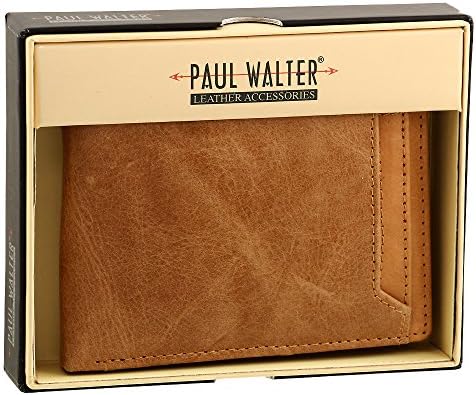 Men's Genuine Leather Bifold Wallet (Tan)