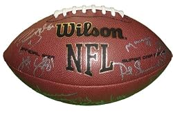 2011 Cleveland Browns Team Autographed NFL Wilson Composite Football with 31 Signatures Total, Proof Photos