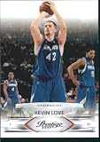 2009 /10 Panini Prestige Basketball Card # 61 Kevin Love Minnesota Timberwolves Mint Condition- Shipped In Protective Screwdown Display Case!