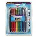 PAP70644 Flair&reg; Felt Tip Pen, 16-Color Set, Nonrefillable, 1.1mm Point, Assorted Colors