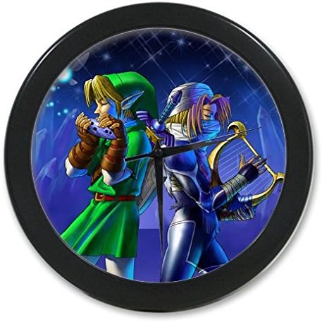 Personalized Custom the Legend of Zelda series 9.65" elegant wall clockfor Home Decoration And Unique Gift/ Black Frame
