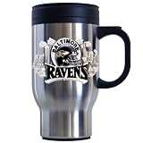 Siskiyou Sports Baltimore Ravens 18 oz  NFL Stainless Steel Travel Mug