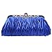 Fawziya® Satin Clutch Purse Pleated Crystal Evening Clutch Bags