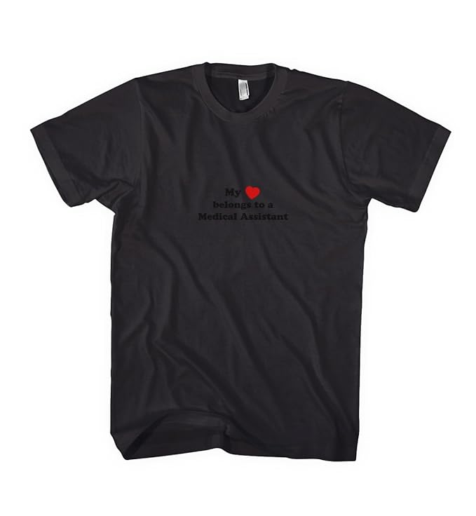 Amazon.com: My Heart Belongs To A Medical Assistant T-Shirt Tee ...