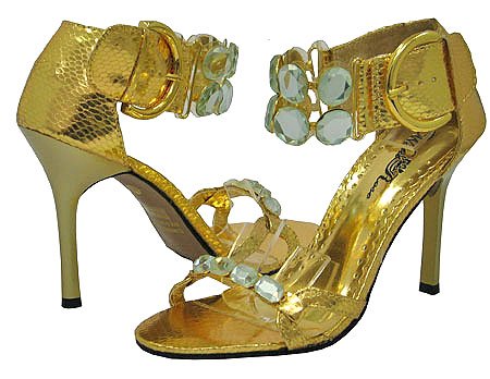 Wild Rose Misty-148 Gold Women Sandal
