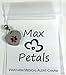 Max Petals - Warfarin Medical Alert ID Stainless Steel Heart Shaped Charm Pendant with Lobster Clasp