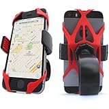 Vibrelli Universal Bike Phone Mount Holder. Fits any Smart Phone: iPhone 6 Plus Bike Mount, iPhone 6S (+), 5S / 5 etc.. (all iPhones) Samsung Galaxy S5/S4/S3, Google Nexus, Nokia, Motorola. Bicycle Handlebar (& Motorcycle) Compatible Cell Phone Cradle