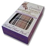 Beige Check Boxed Lavender Herbal Heat Pack Wheat Bag - soothing aches & pains