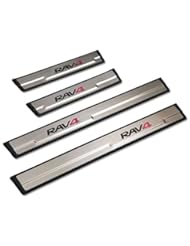 Automotive Parts and Accessories: Sports Car Door sill scuff plate Guard Sills For Toyota RAV4 2014 - bleqi.co.ltd