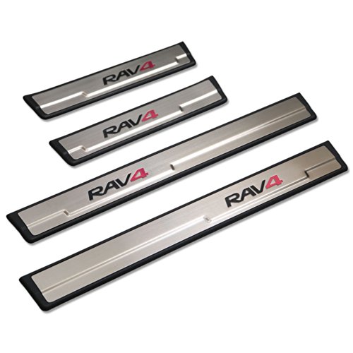 GOOACC Sports Car Door sill scuff plate Guard Sills For Toyota RAV4 2014 2015