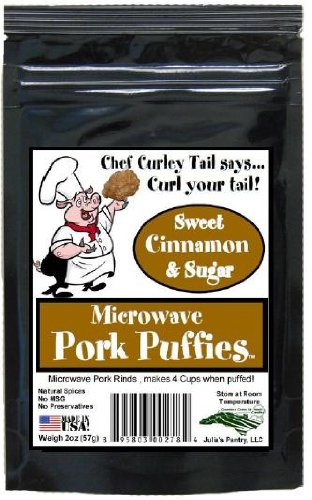 Microwave Pork Rinds Cinnamon Sugar Flavor 12 – 2 Oz. Packages
