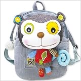 Eco Snoopers, Backpack With Removable Plush Bear, Play it Again Sam Monkey