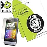 Spare Products (6 Pack) of HTC Salsa Screen Protectors (CLEAR)