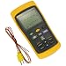 Fluke Digital Thermometer, 3 AA Battery, -418 to 3212 Degree F Range, 60 Hz Noise Rejection