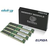 SanMax デスクトップ用メモリ ELPIDA DRAM搭載 DDR3-1333 (PC3-10600) CL9 16GB(4GB x 4枚)セット 1.5volt JEDEC準拠 SMD-16G68NVLP-13H-Q 「ロープロファイルモジュールタイプ」