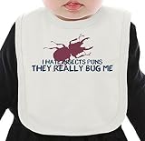 Insect puns really bug me ネクタイを有する有機ビブ Medium