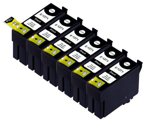 Blake Printing Supply Remanufactured Ink Cartridges Replacement for Epson 127 (6x Black, 6-Pack)