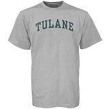 Tulane Green Wave Ash Arch Logo T-shirt