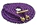 GreenBest Expandable Garden Hose, Purple, 50 Feet, 5/8 Diameter, Brass Sprayer and Couplings（ Purple）