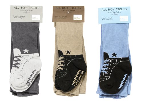 Baby Emporio- 1 Pr Baby Boy Tights 6-12 Months-Anti-slip-Gift Pouch
