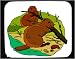 Mouse Pad with animals, wildlife, chewing, eating, beavers, bark Image