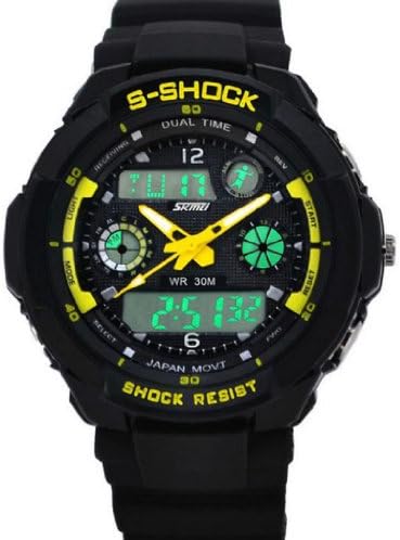 Nicerocker Hot Multi Function Military S-shock Sports Watch LED Analog Digital Waterproof Alarm