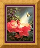 The Golden Butterfly Framed Art Print by Mary Baxter St.Claire,30.4 in. x 36.4 in. Framed