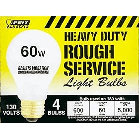 60W-RS Heavy Duty Garage Door Opener Light Bulbs by Feit Electric